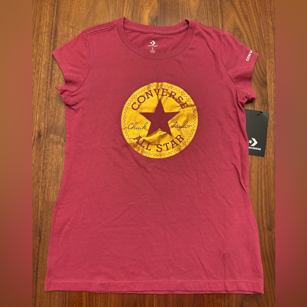 Converse Pink Gold Short Sleeve T-Shirt